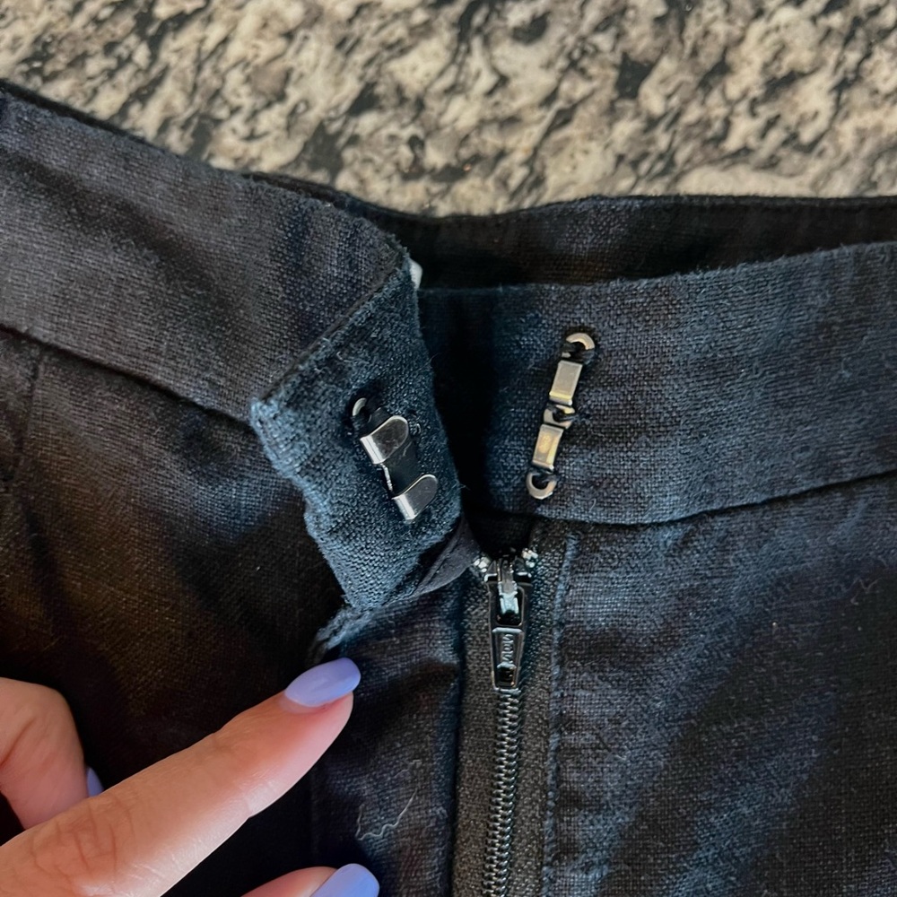 Lucy Paris Black Wide-Leg High-Rise Pants - Picture 7 of 7